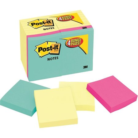 POST-IT Notes, Value Pack, 3X3, 18Pk MMM654144B